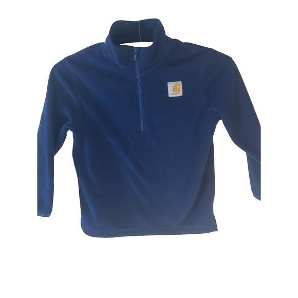 Carhartt Other - Carhartt Navy Blue Boy Soft Zip Pullover Jacket Size 5 School Outdoor Travel